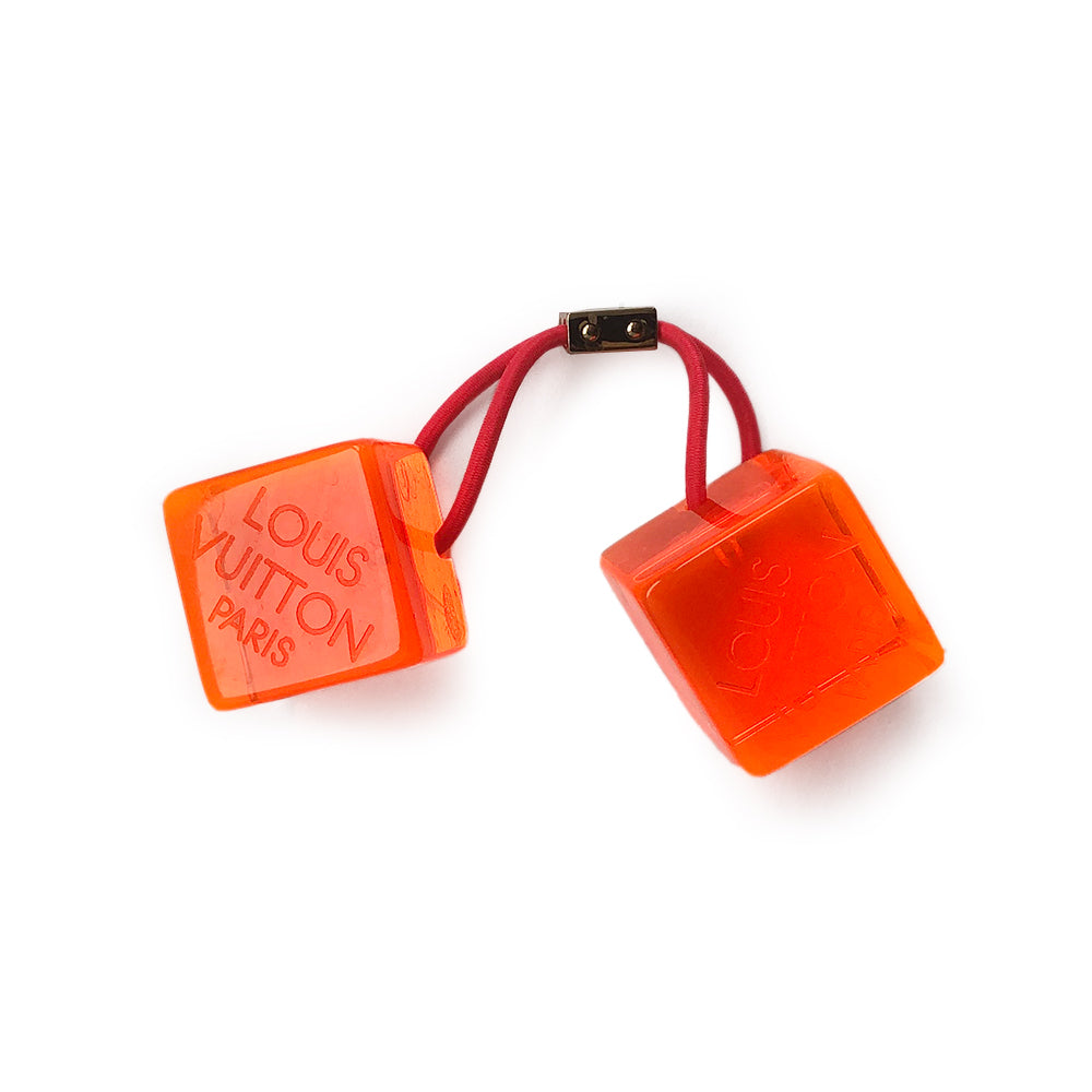 Louis Vuitton Robert Wilson Orange Lucite Hair Cubes