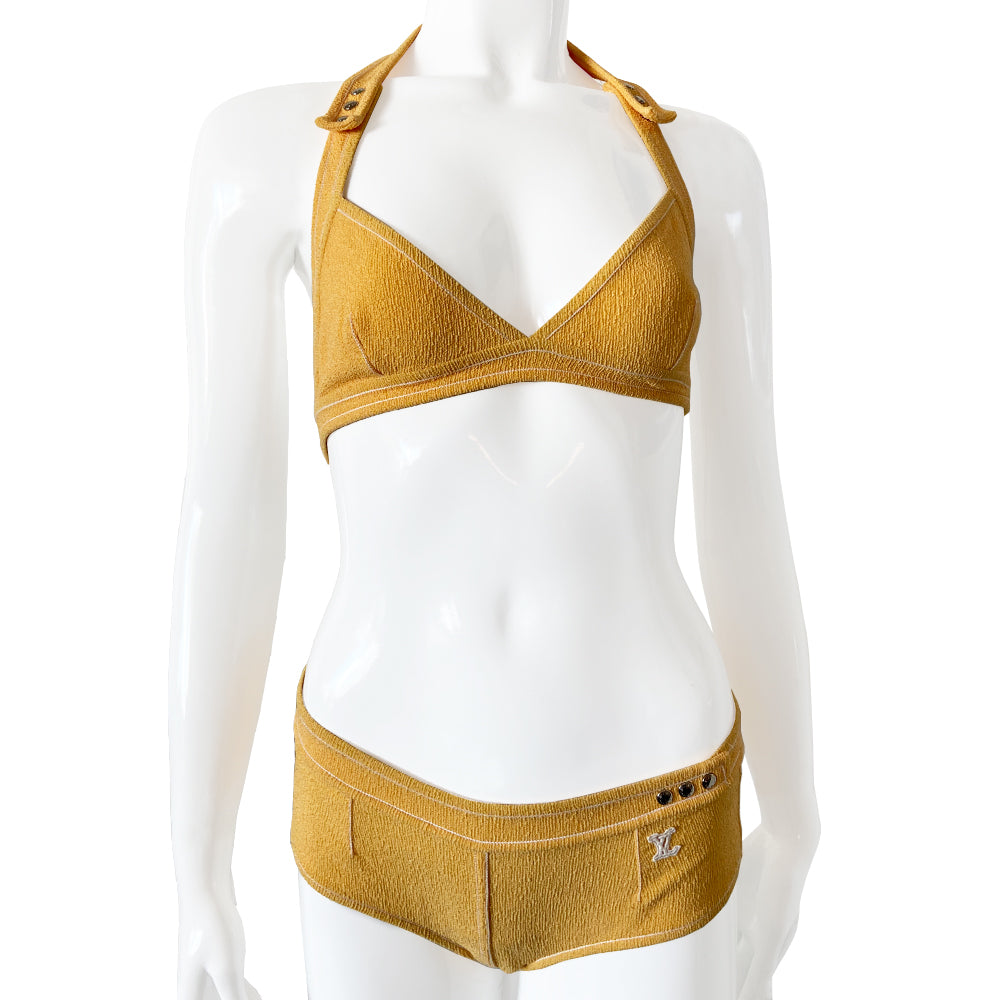 Louis Vuitton Yellow Terry Bikini - S