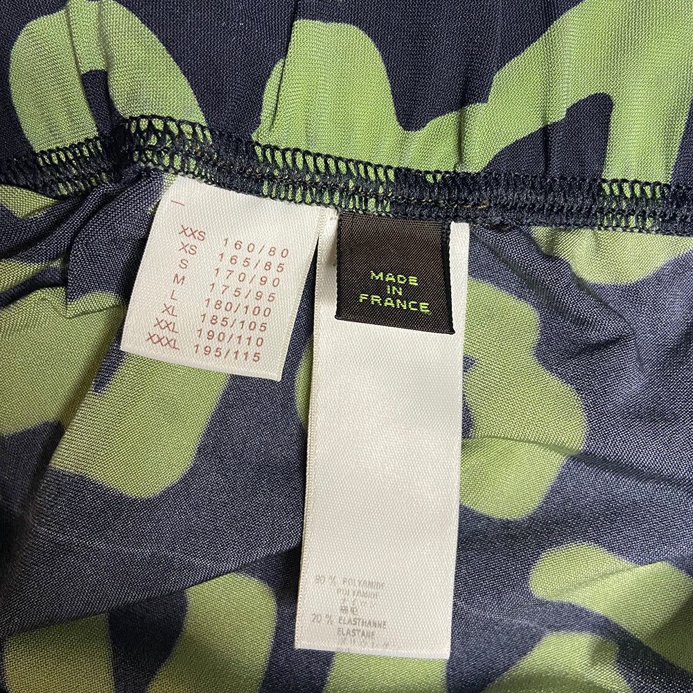 Stephen Sprouse for Louis Vuitton, 2008 green on black Graffiti leggings. Made in France