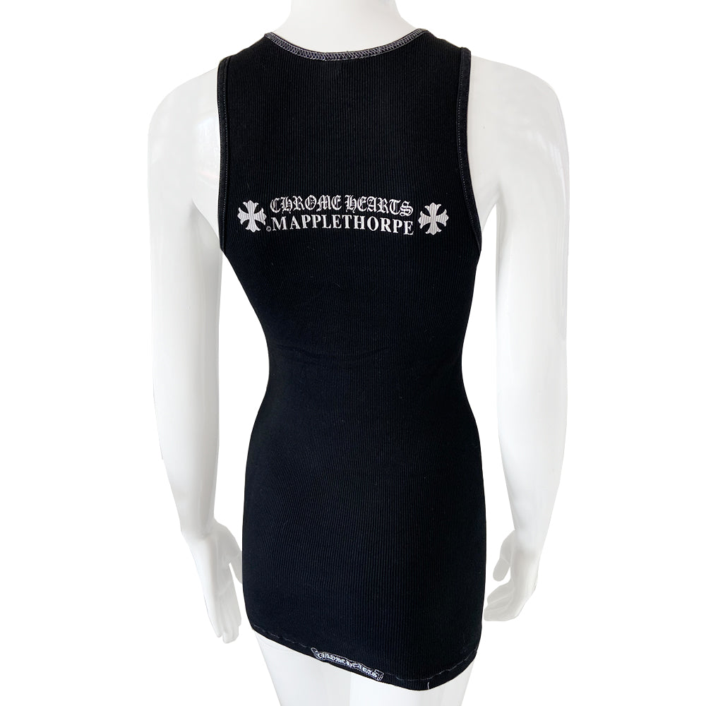 Chrome Hearts Black Mapplethorpe Rib Knit Tank - S