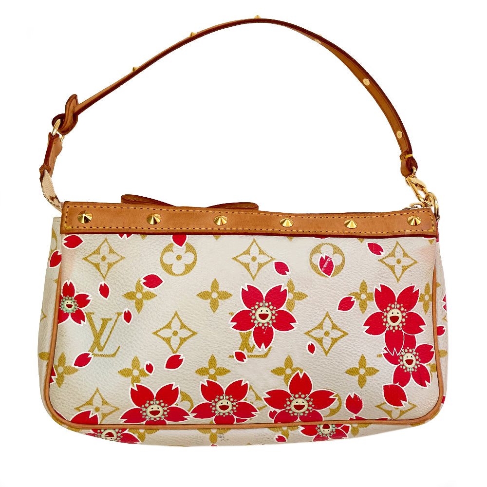 Limited Edition Louis Vuitton Murakami White Cherry Blossom Pochette