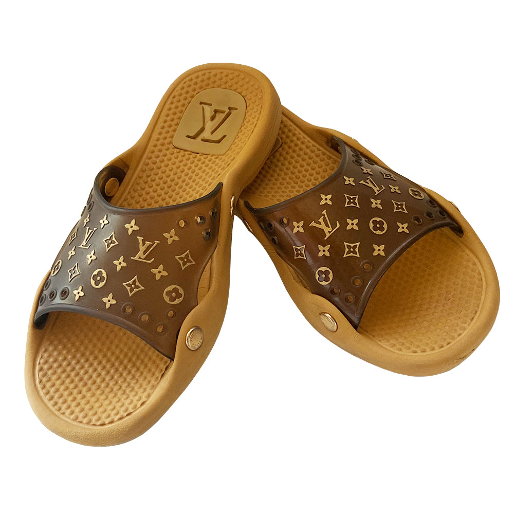 Louis Vuitton Monogram Jelly Pool Slides - 37