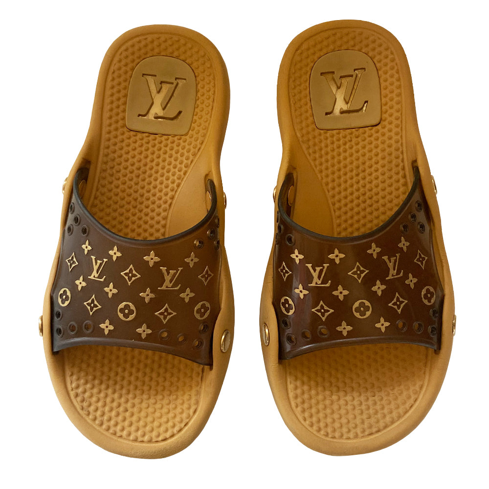 Louis Vuitton Monogram Jelly Pool Slides - 37