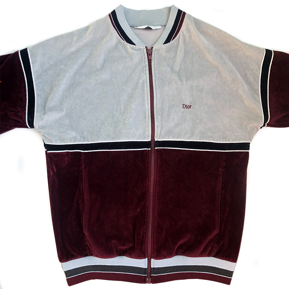 Christian Dior Velour Zip Jacket - L