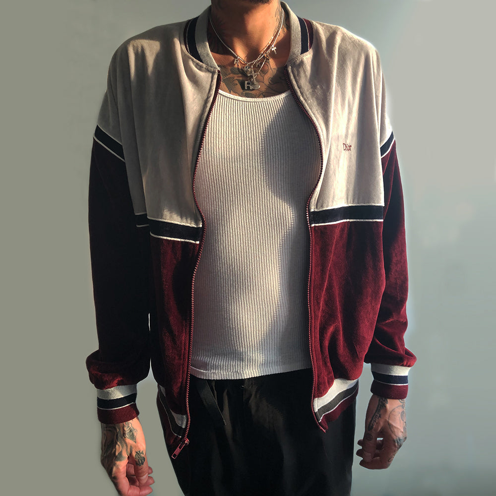 Christian Dior Velour Zip Jacket - L