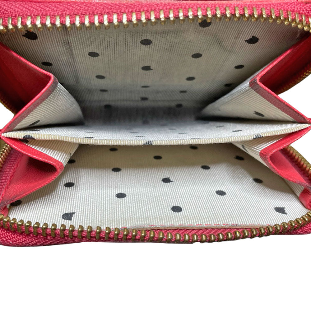 Tsumori Chisato Woven Leather Zip Wallet