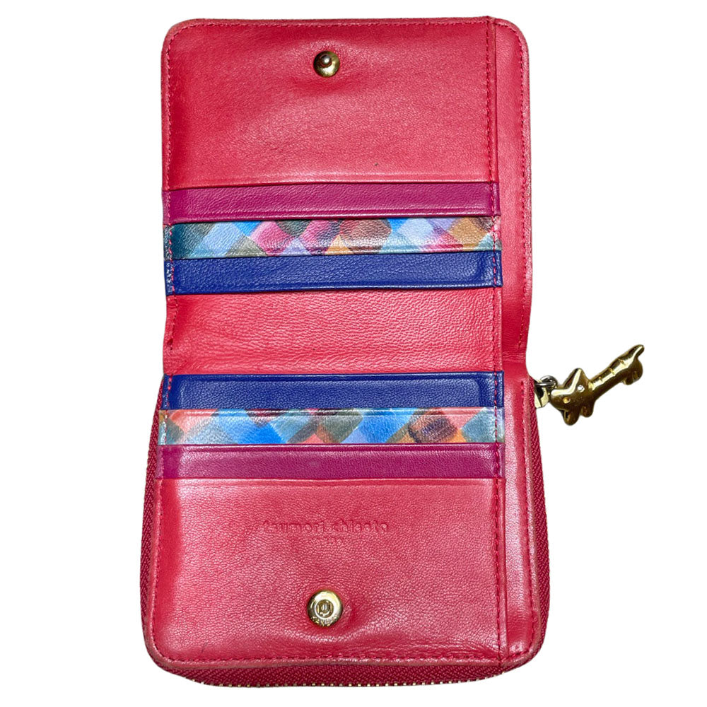 Tsumori Chisato Woven Leather Zip Wallet