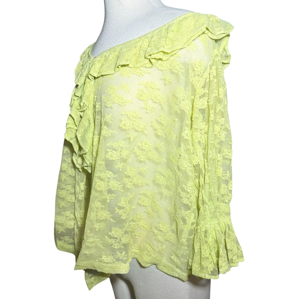 80s BETSY JOHNSON PUNK LABEL LACE FRILL BABY DOLL CARDIGAN