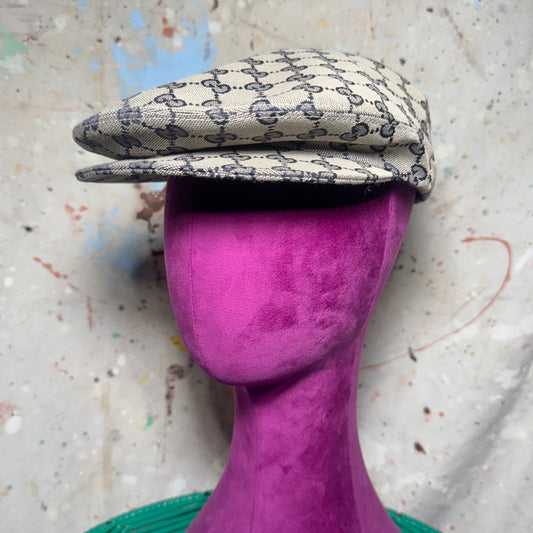 GUCCI GG MONOGRAM NEWSBOY HUNTING CAP