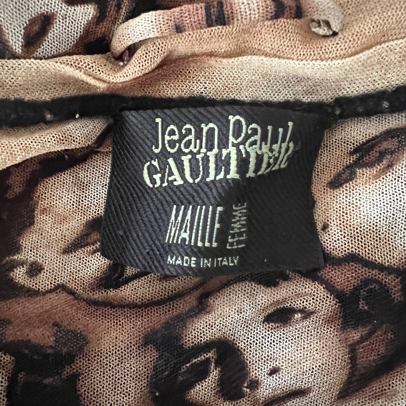 1992 Jean Paul Gaultier faces Mesh shirt
