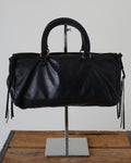 BLACK LAMBSKIN NAPPA TOTE