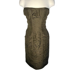 GUCCI BY TOM FORD SPRING 2001 RUCHED DRESS