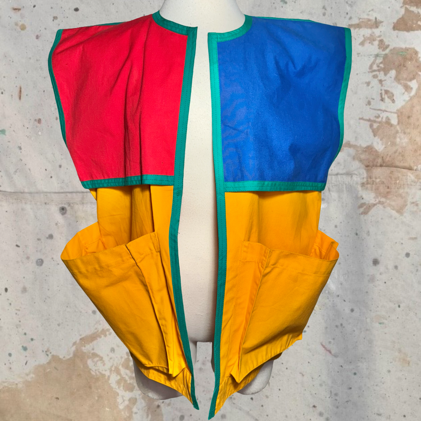 JEAN CHARLES DE CASTELBAJAC MULTICOLOR SS 1983 COLOR BLOCK VEST