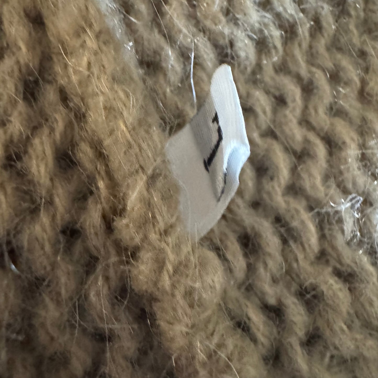 D&G DOLCE AND GABBANA BROWN OMBRE WOOL LOGO PATCH MENS KNIT SWEATER