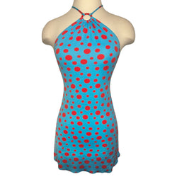 D&G HALTER NECK RING MINI POLKA DOT DRESS