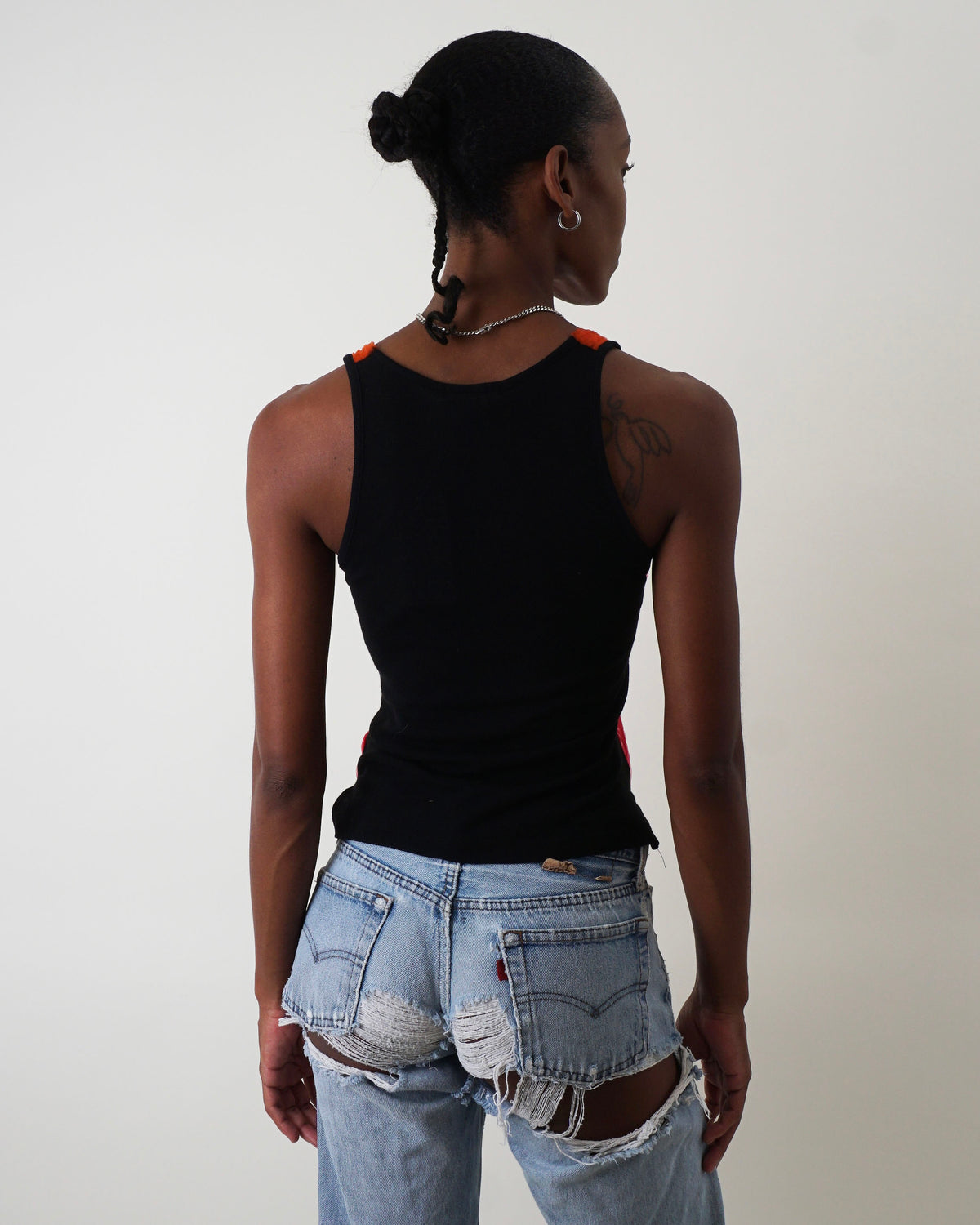 Custo Barcelona Double Knit Letter Tank