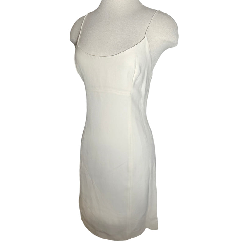 PLEIN SUD WHITE SPAGHETTI STRAP DRESS