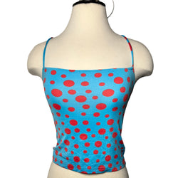 D&G POLKADOT BACK CUTOUT SWIM TANK