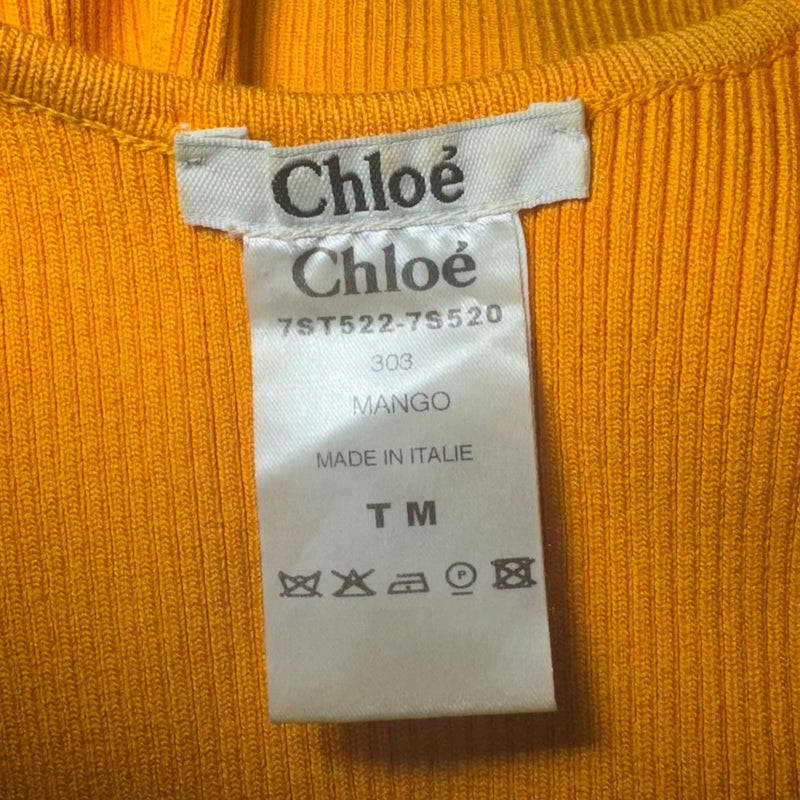 2007 CHLOE YELLOW KNIT JUMPSUIT BUTTON ROMPER