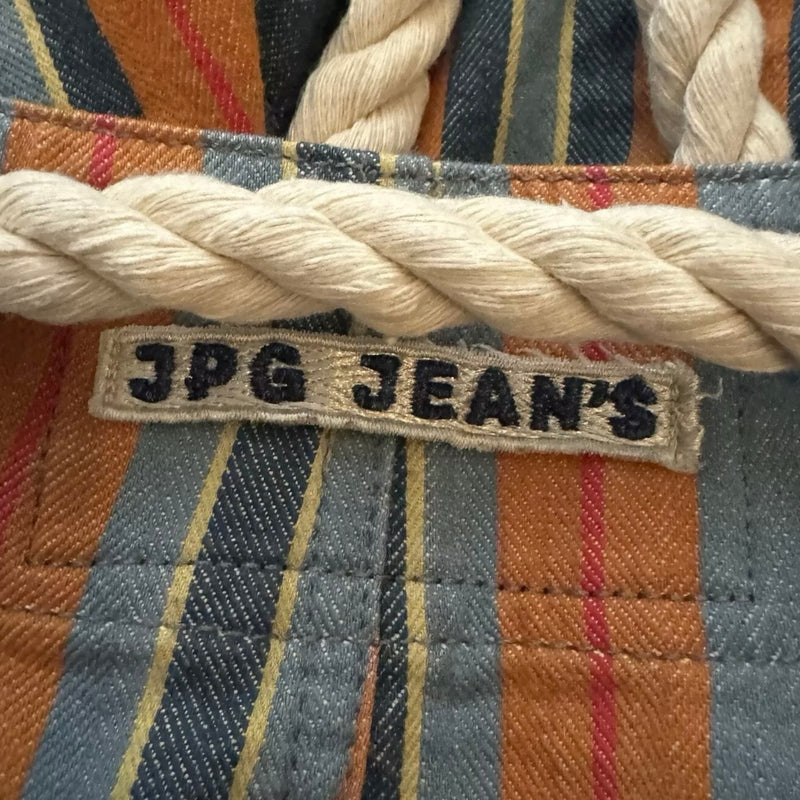 90s JEAN PAUL GAULTIER JPG JEANS STRIPE SHORTS