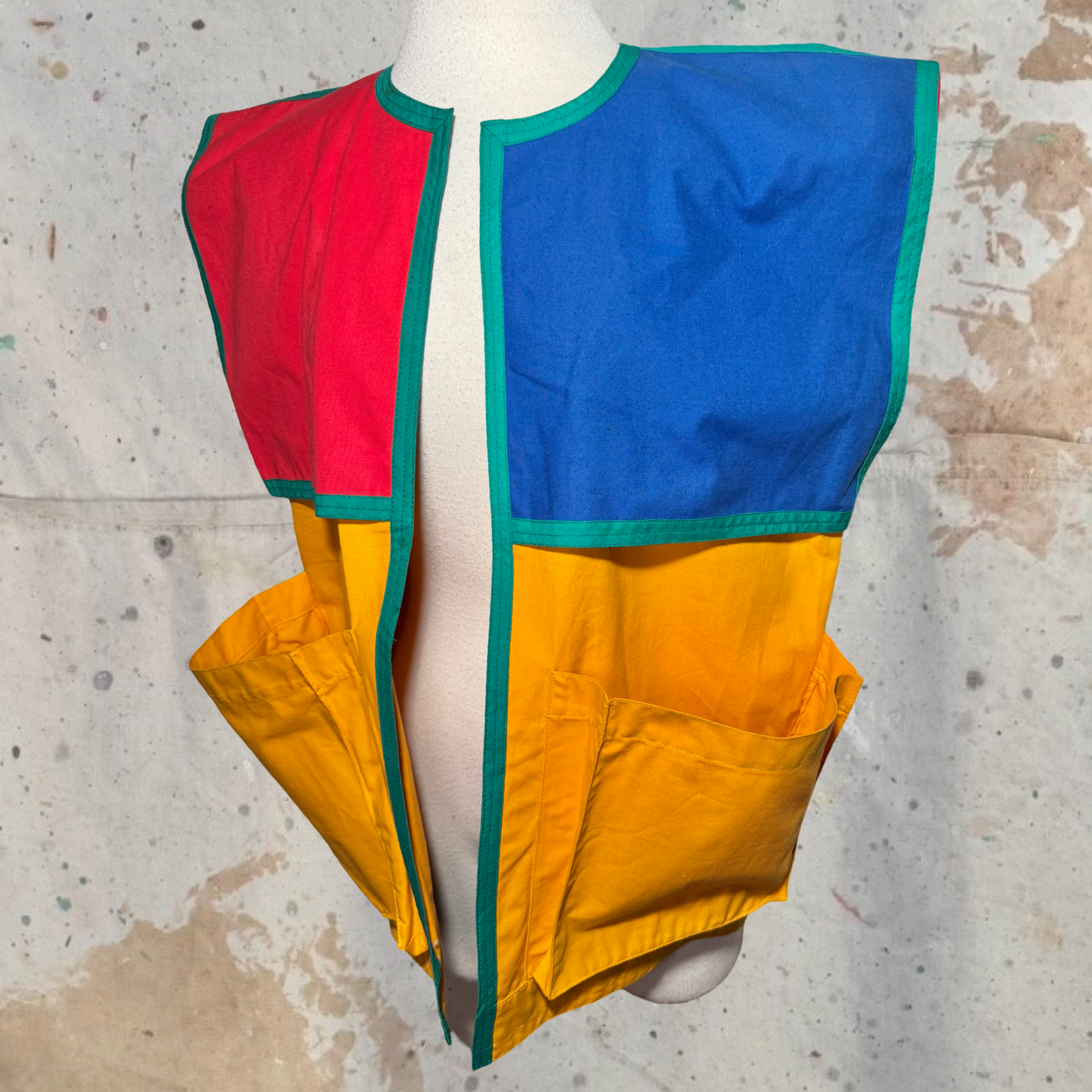 JEAN CHARLES DE CASTELBAJAC MULTICOLOR SS 1983 COLOR BLOCK VEST