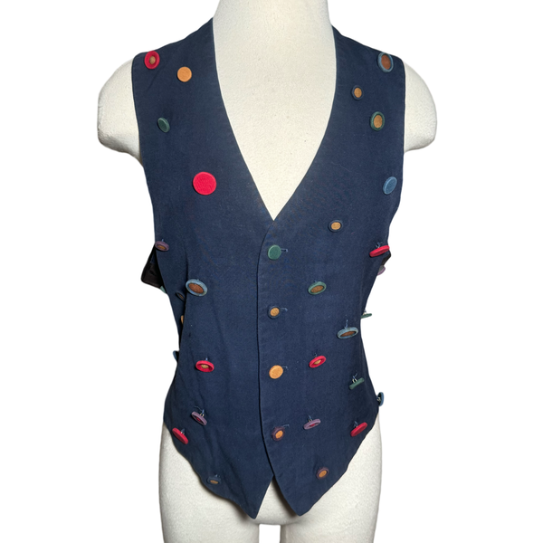 90s TODD OLDHAM BUTTON VEST