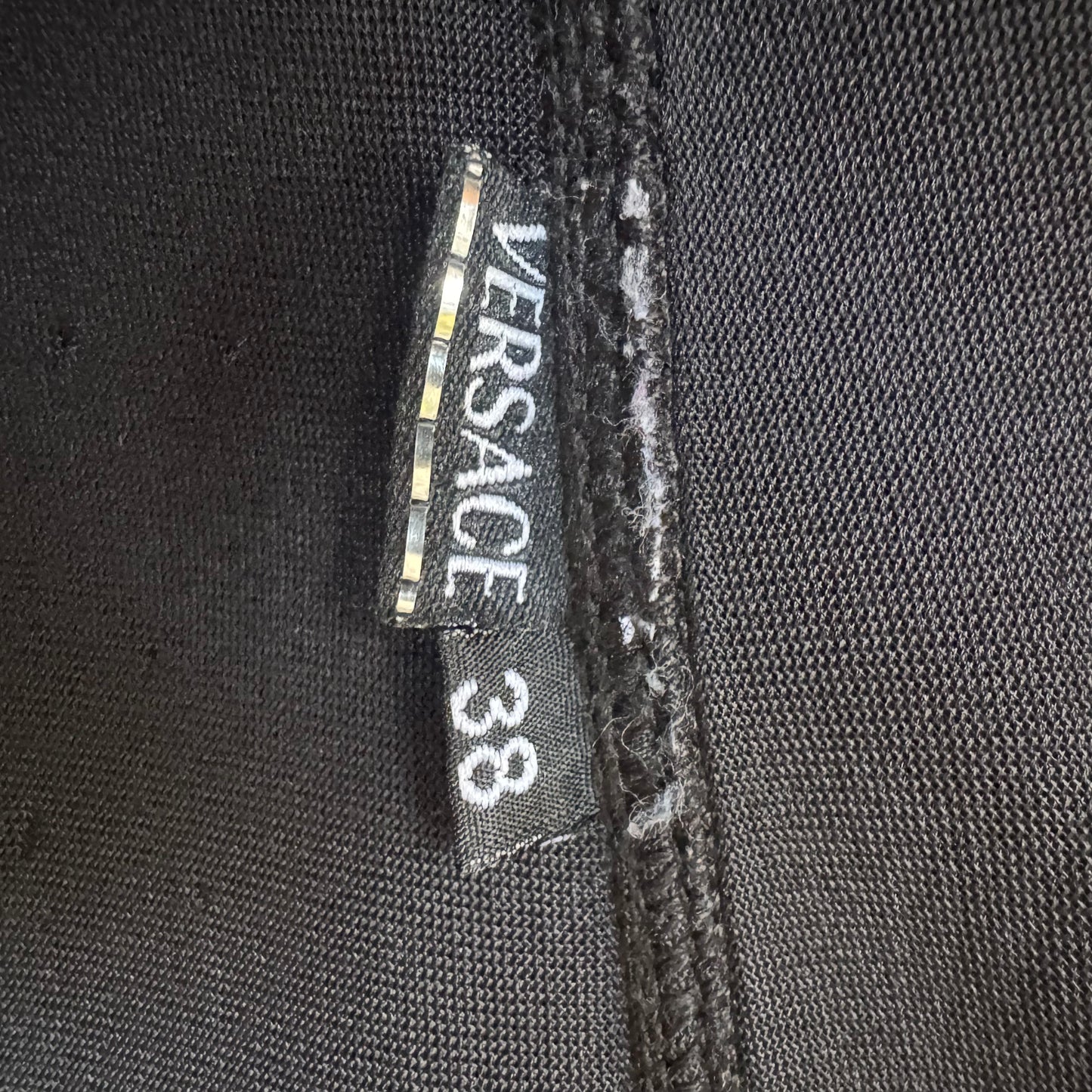 2000s VERSACE SPORT BLACK NEOPRENE ZIP HOODED VEST