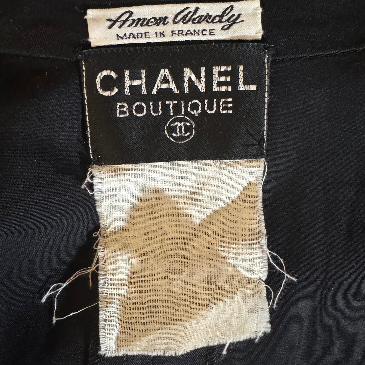 CHANEL SPRING 1986 RUNWAY BLACK PLEATED JACKET