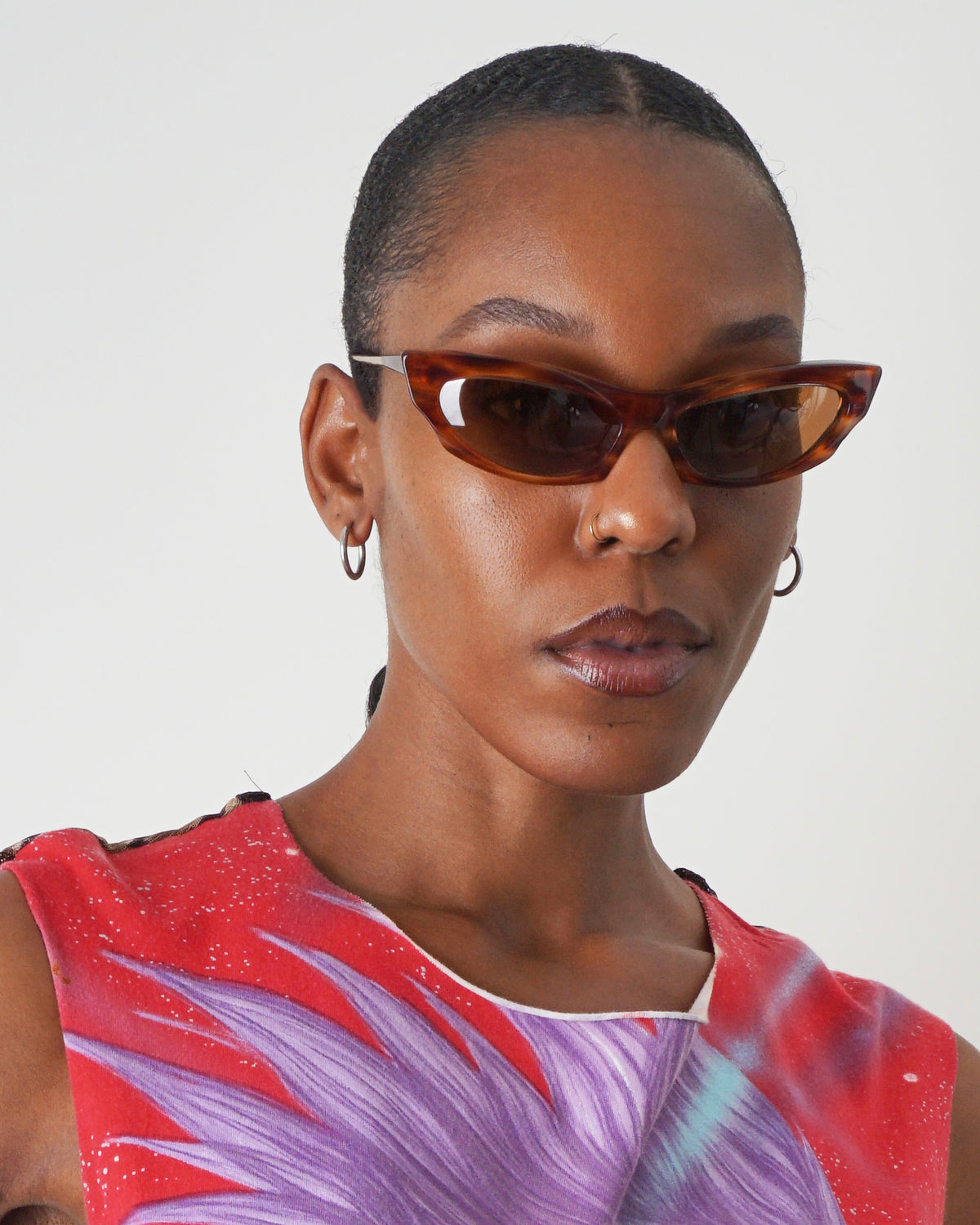 1980s Claude Montana x Mikli Cat-eye Sunglasses