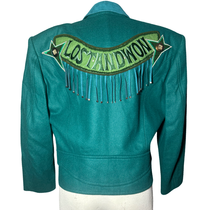 80s KANSAI YAMAMOTO LOST AND WON GREEN WESTERN STYLE JACKET