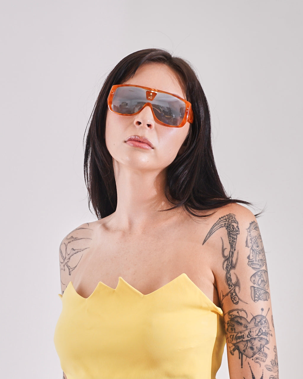 Louis Vuitton Tortoise Bindi Shield sunglasses