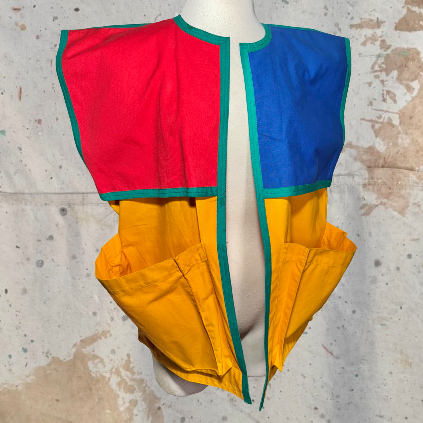 JEAN CHARLES DE CASTELBAJAC MULTICOLOR SS 1983 COLOR BLOCK VEST
