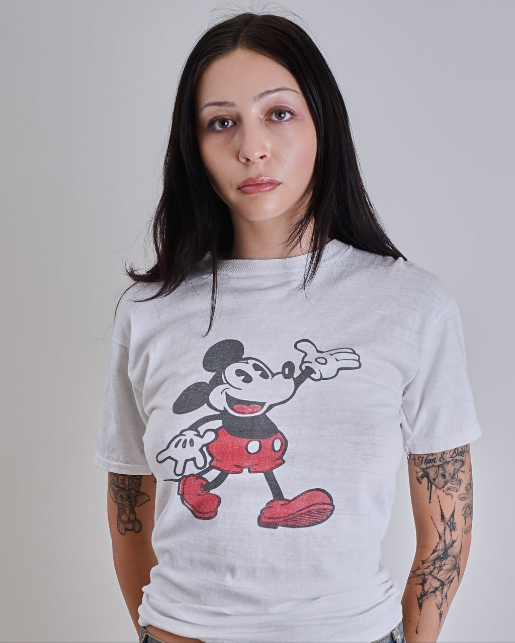 1960s Mickey Mouse paper thin vintage single stitch tee shirt