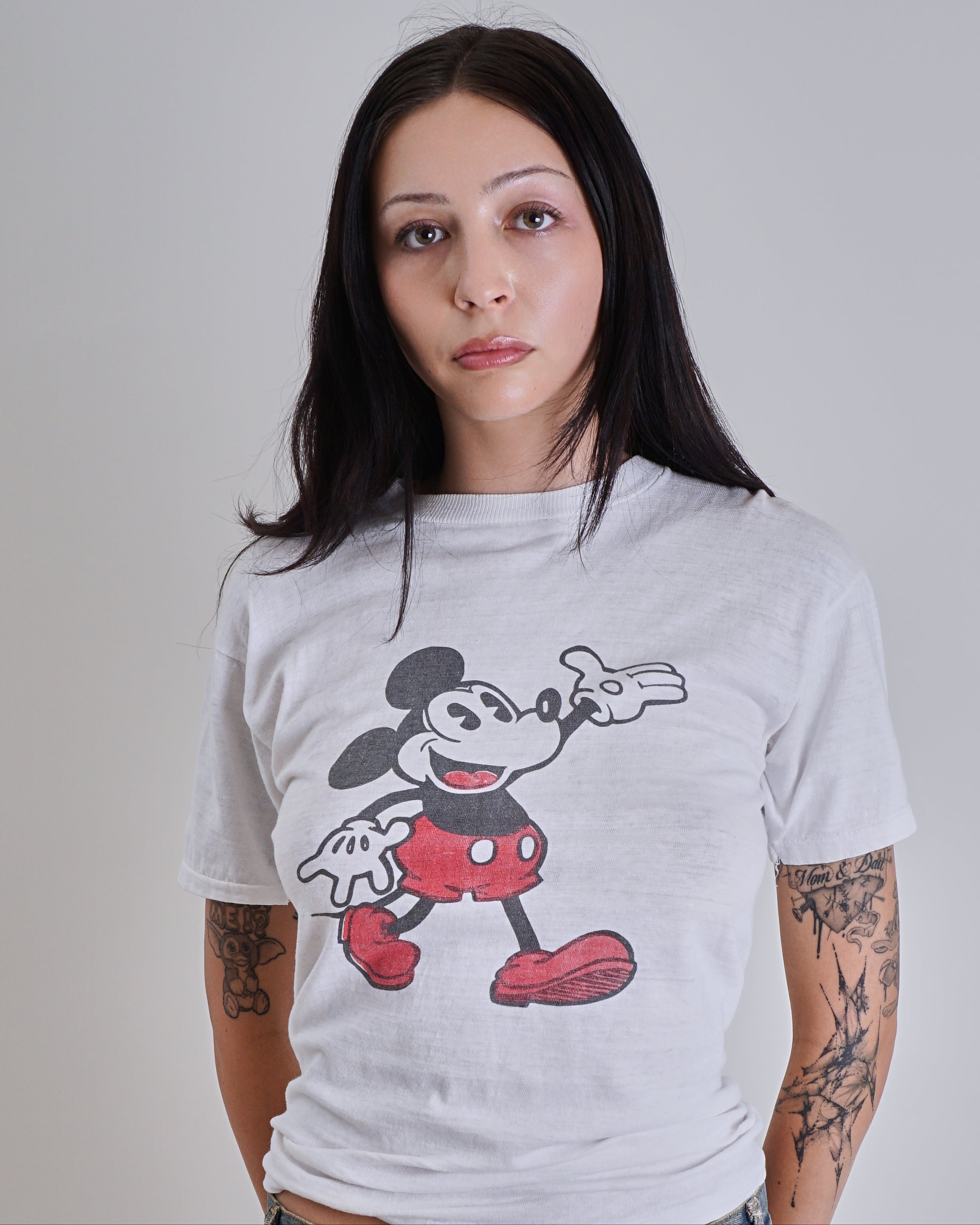 1960s Mickey Mouse paper thin vintage single stitch tee shirt