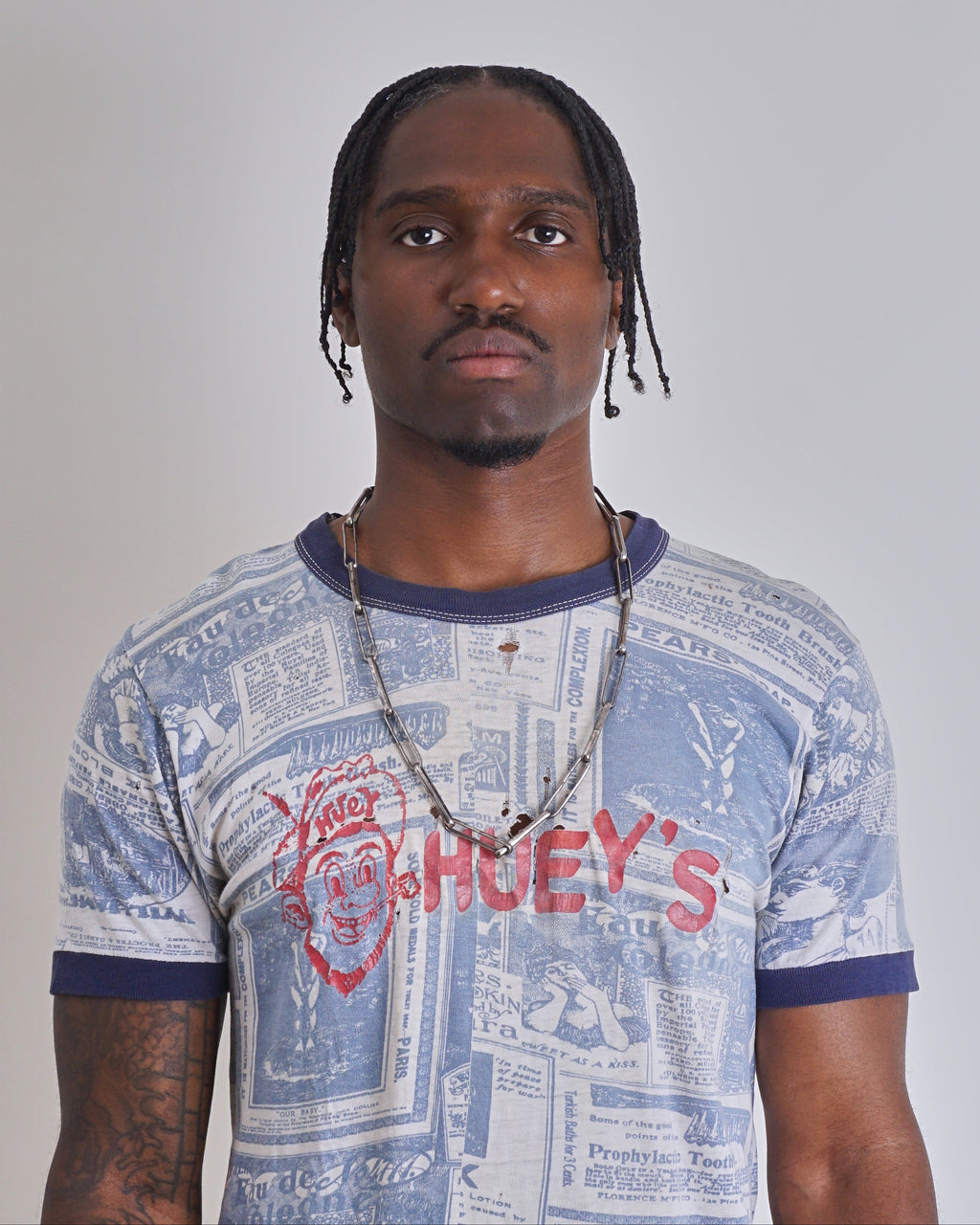 1960s Hueys All Over Print Tee Shirt