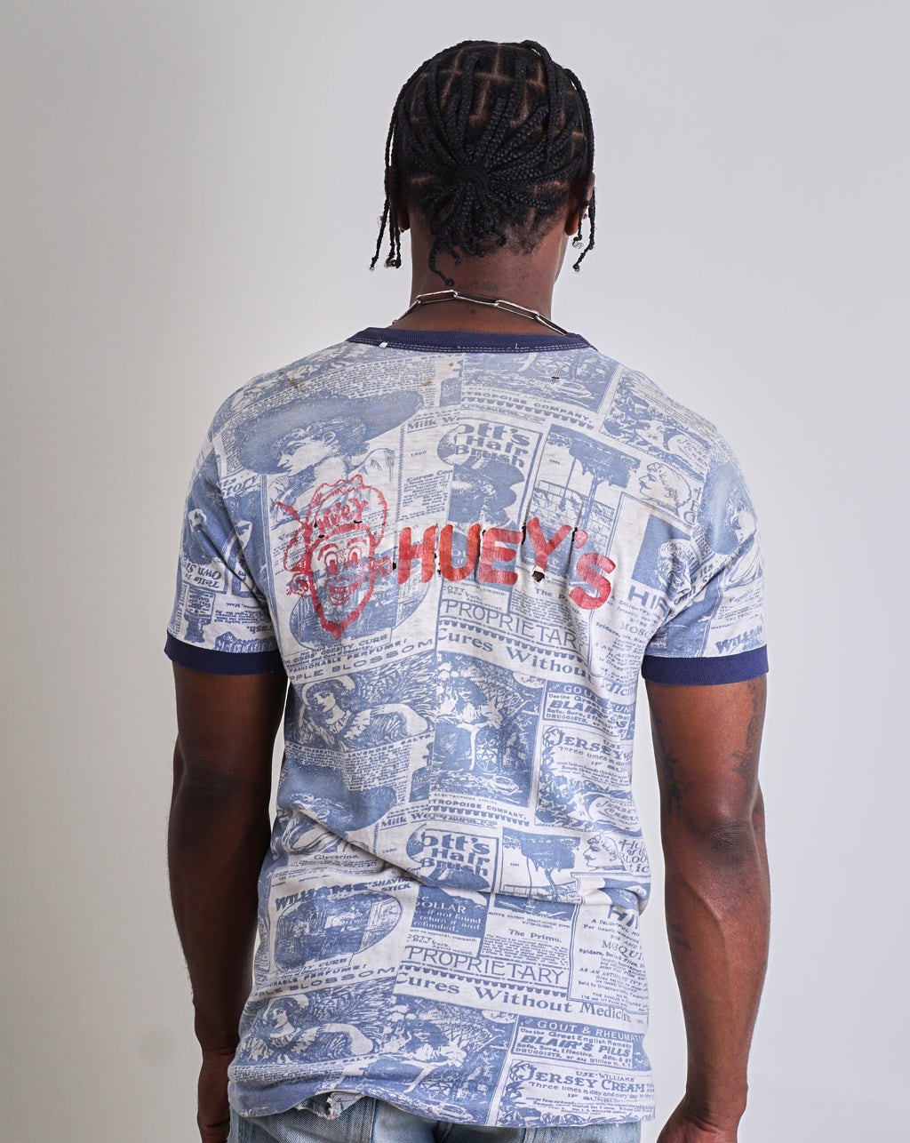 1960s Hueys All Over Print Tee Shirt