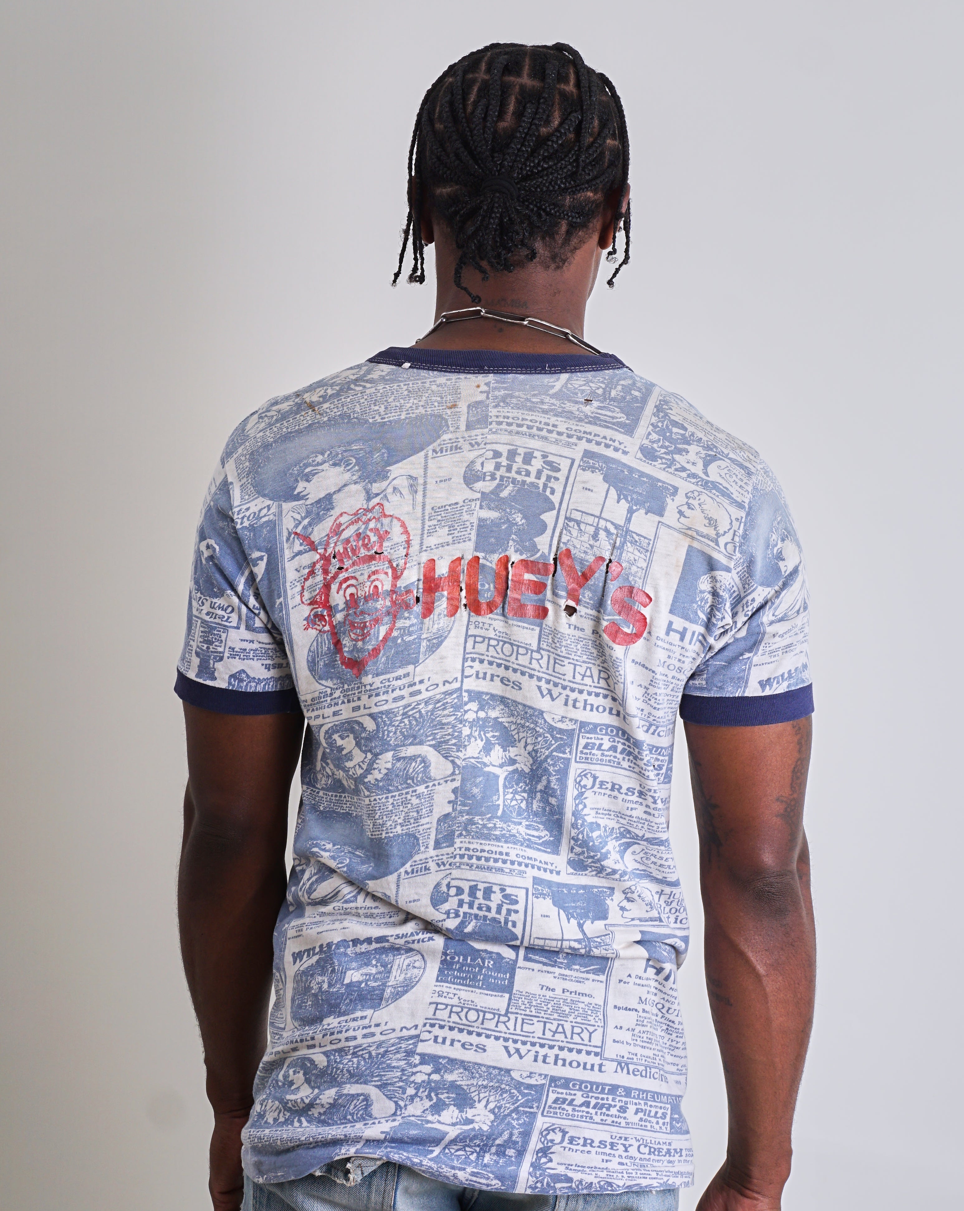1960s Hueys All Over Print Tee Shirt