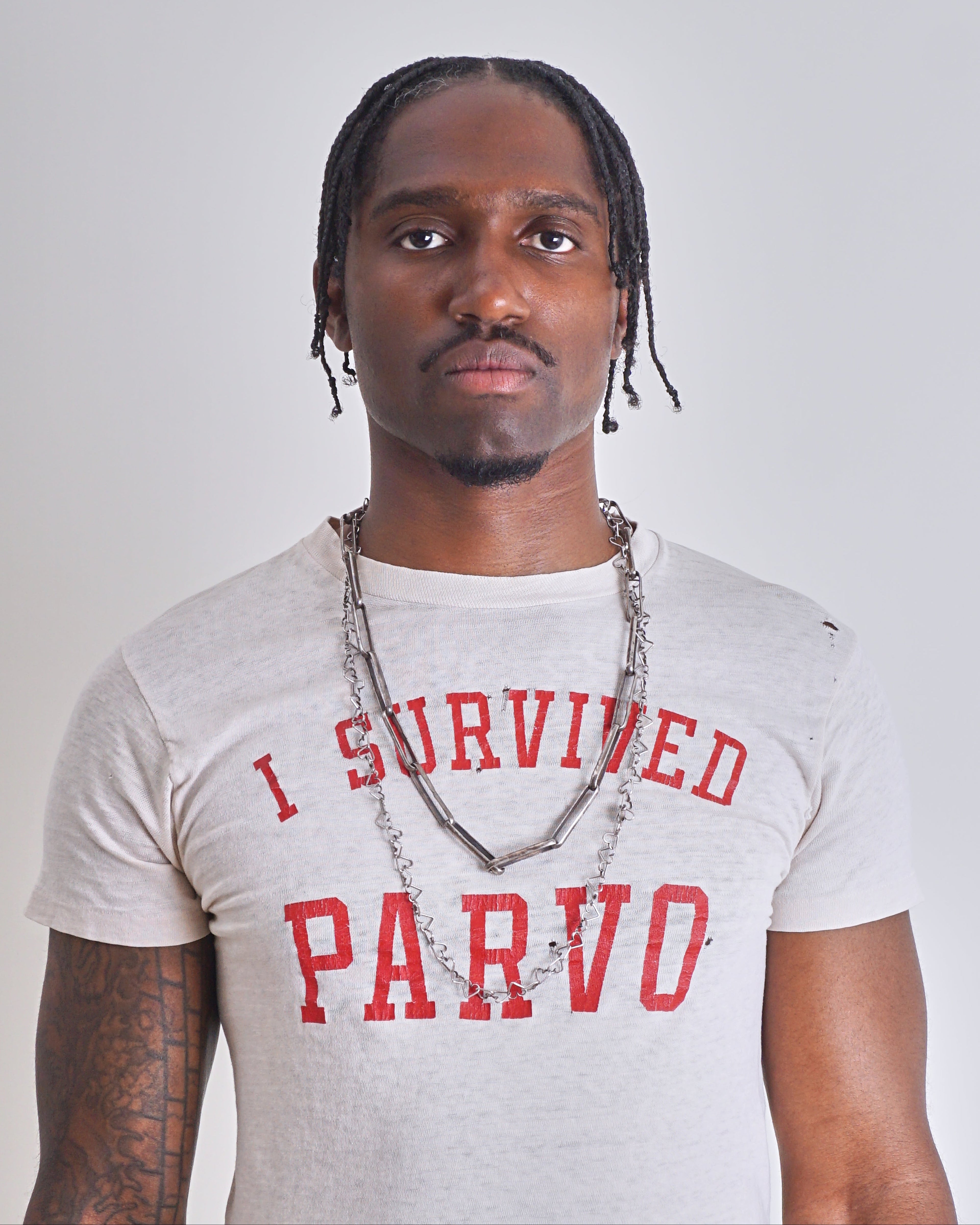 1970s I Survived Parvo Crewneck Tee