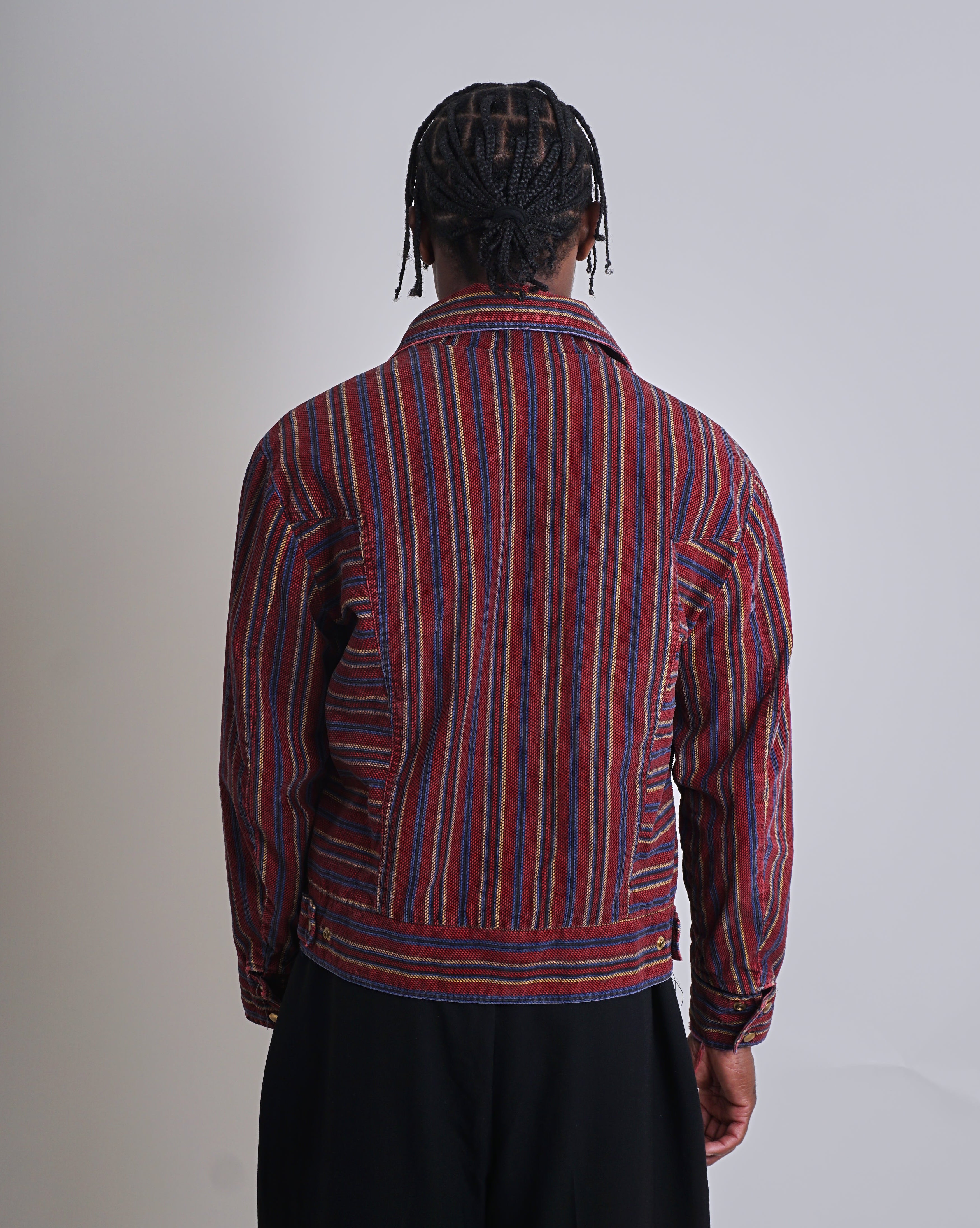 1960s Burgundy Stripe Jacket