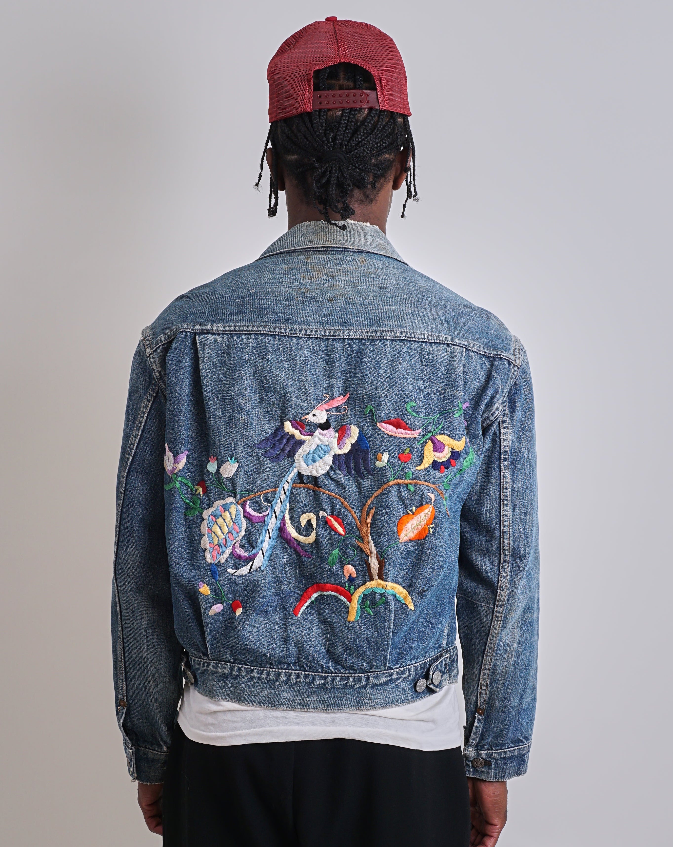 1950s Levis Bird Embroidered Type 2 Denim Jacket