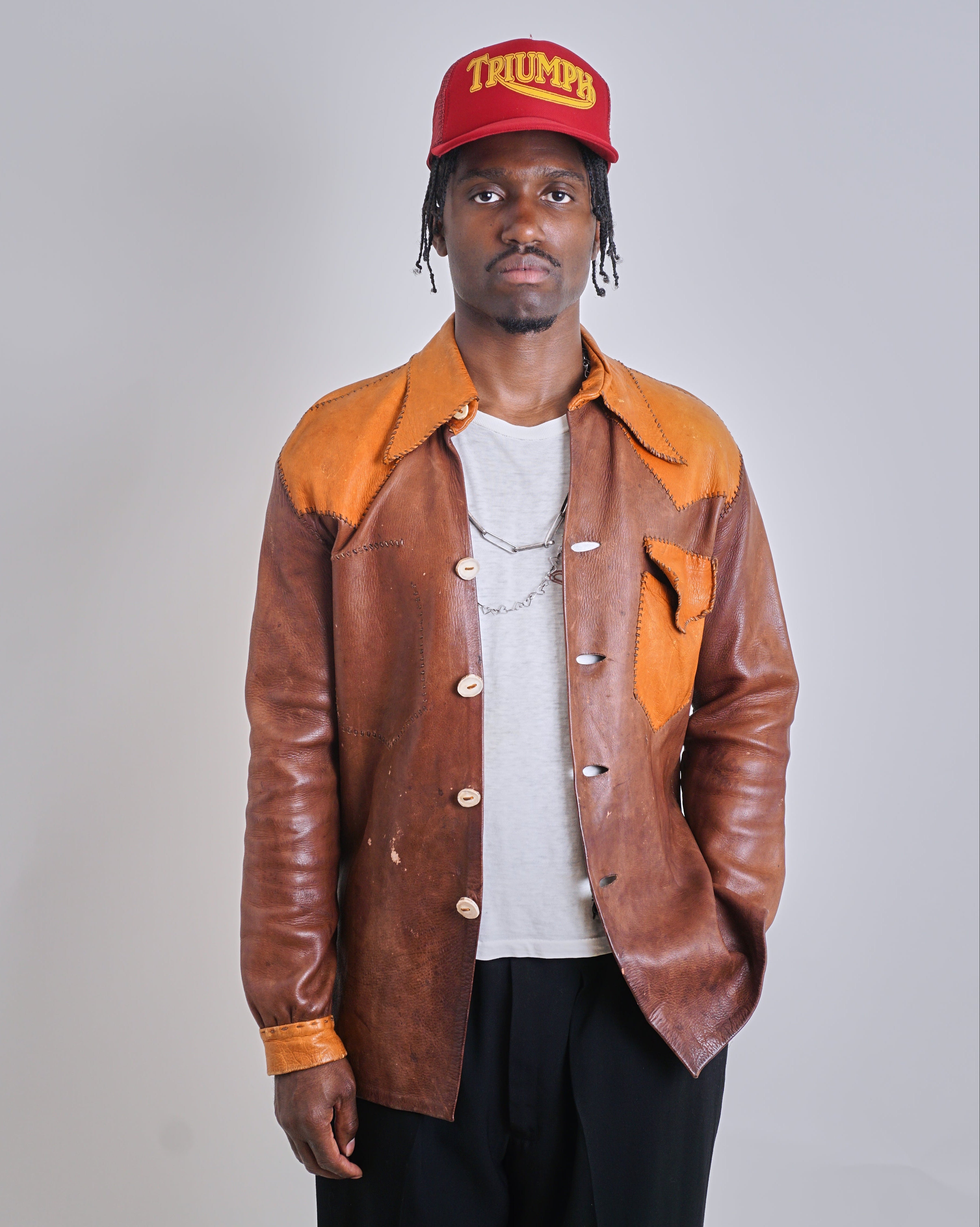 1960s Whipstitch Two Tone Woodstock Jacket