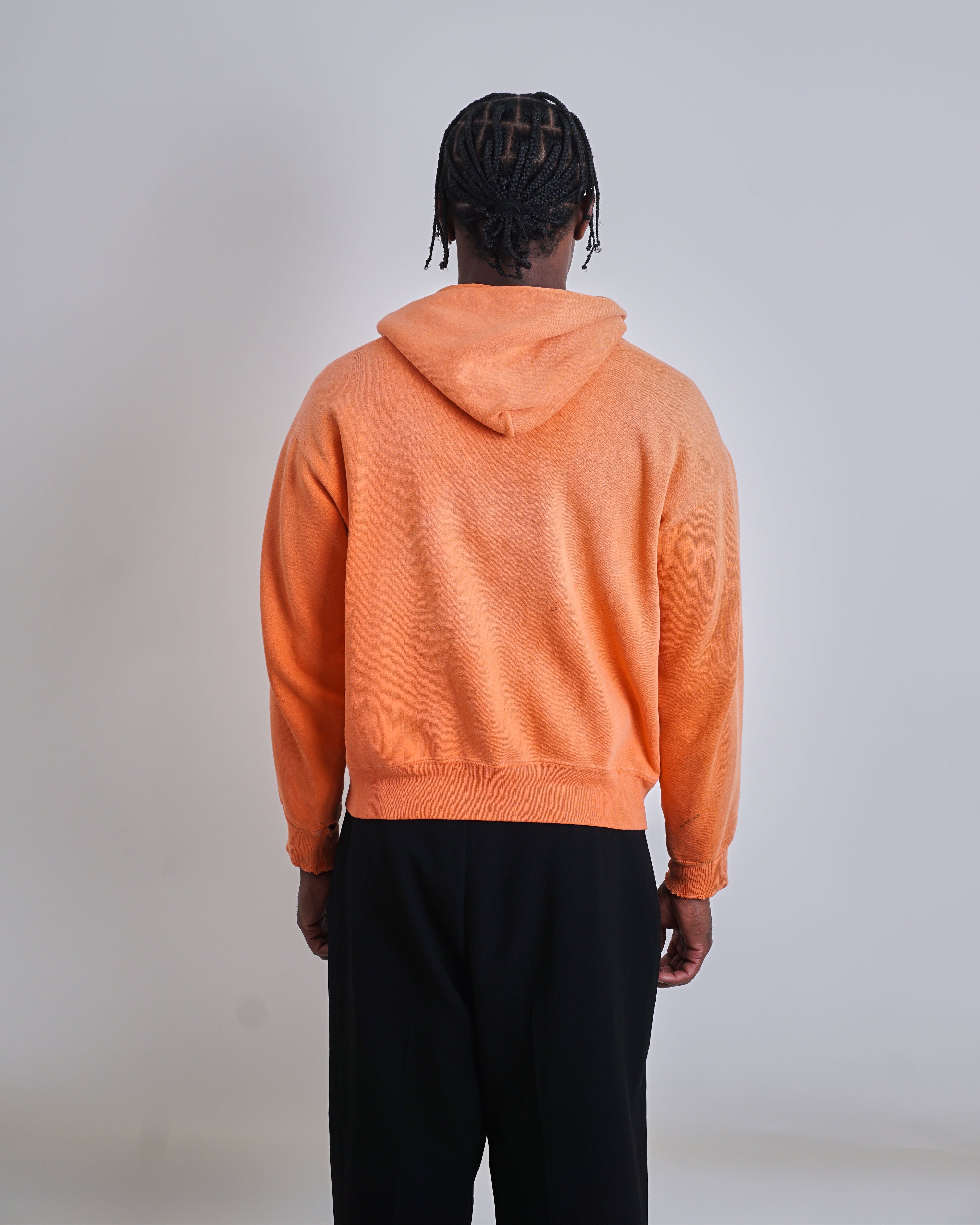 1950s Orange Zip Hoodie