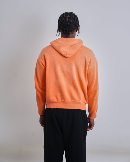 1950s Orange Zip Hoodie