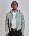 Green Sun faded Double face hoodie