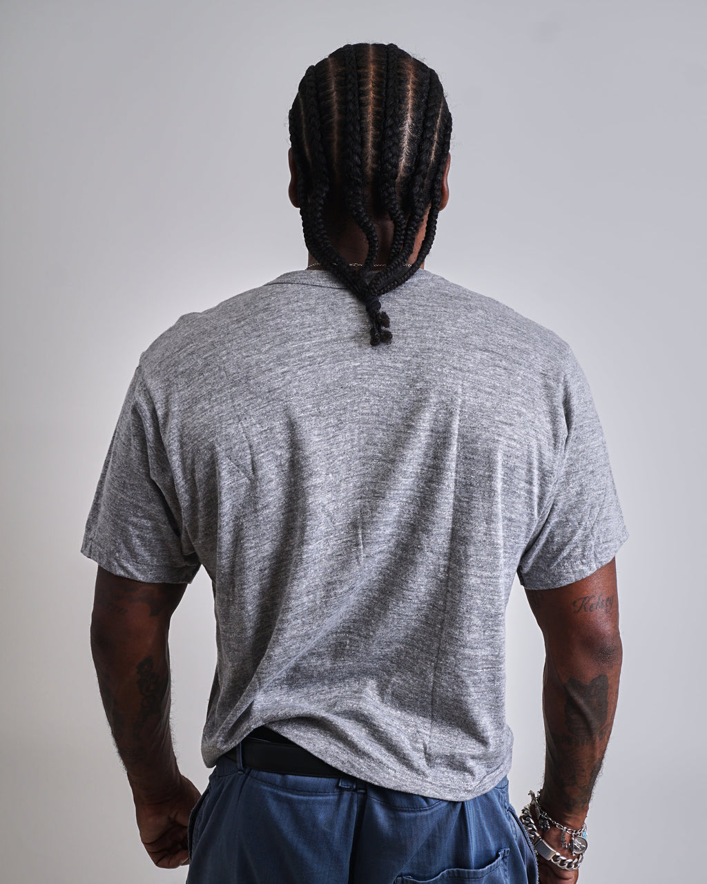1970s Gray Gators Cropped Tee Shirt