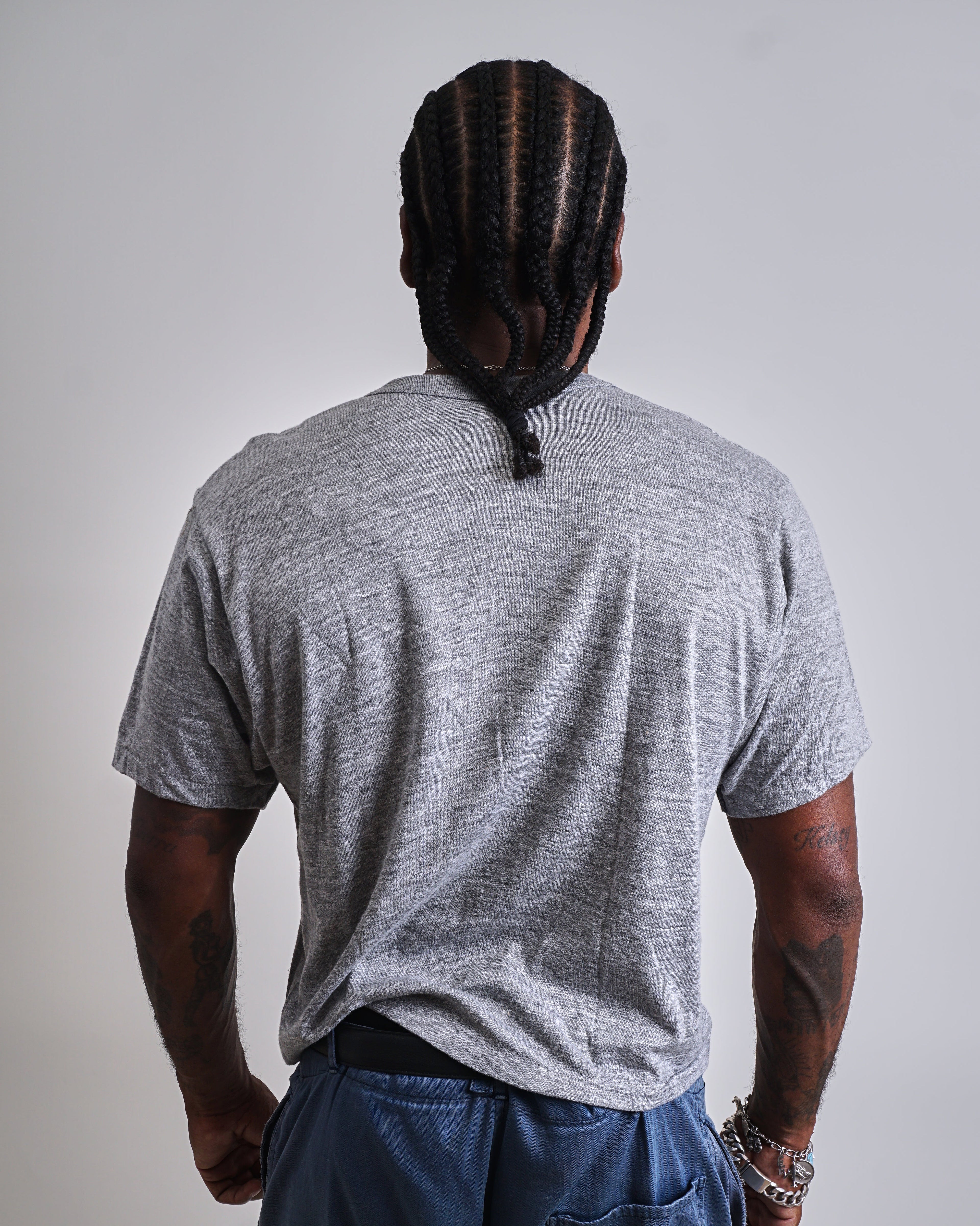1970s Gray Gators Cropped Tee Shirt