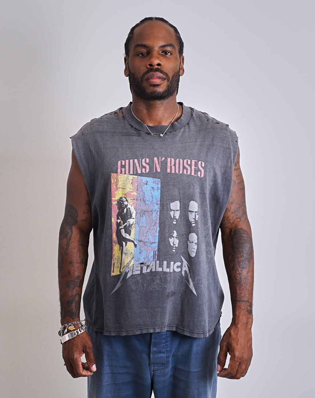 1990 Guns N Roses Metallica 1992 Stadium Tour Cutoff Tank