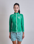 2000s Fiorucci Green Zip Rash Guard