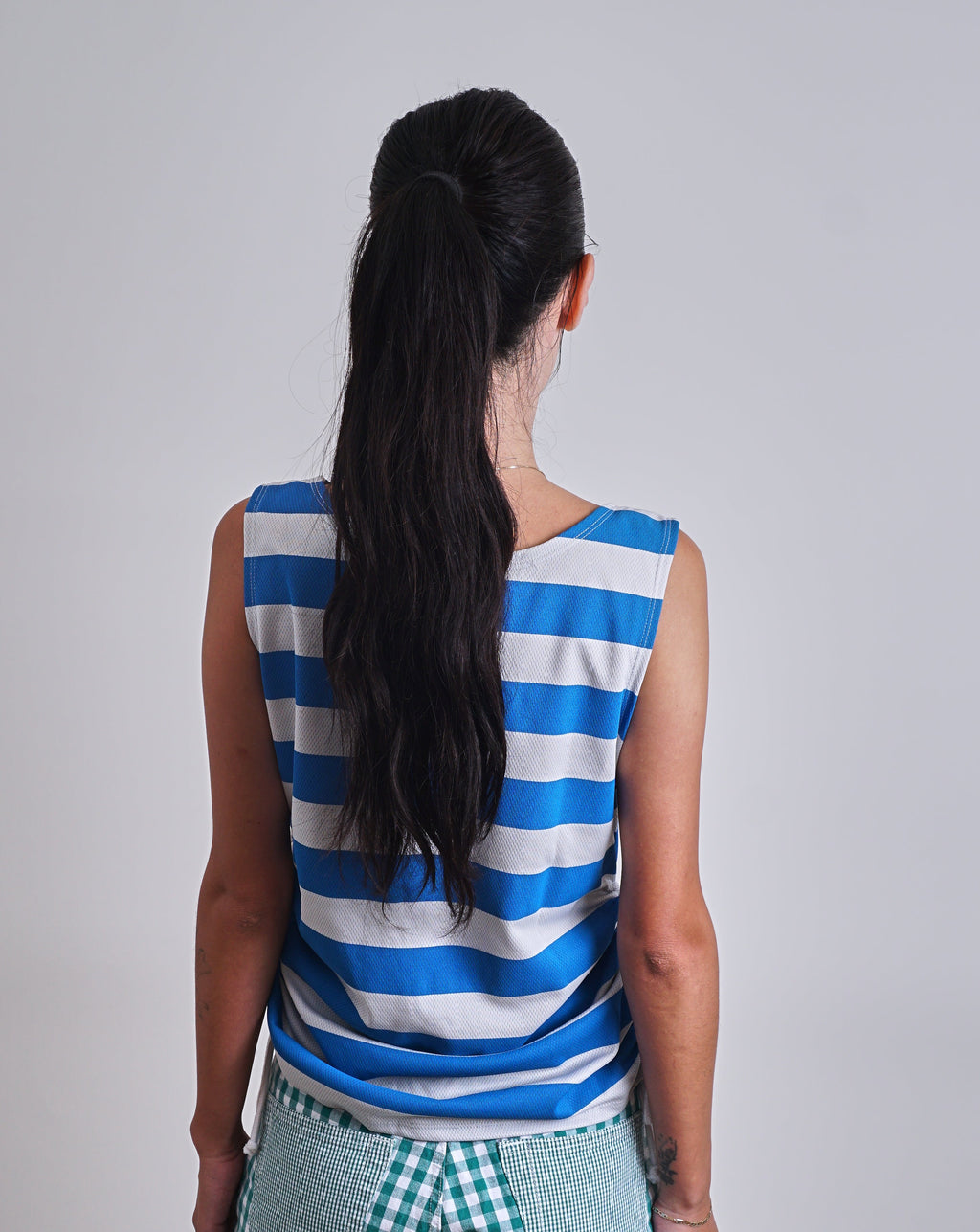 2000s Fiorucci Striped Ruched Tank