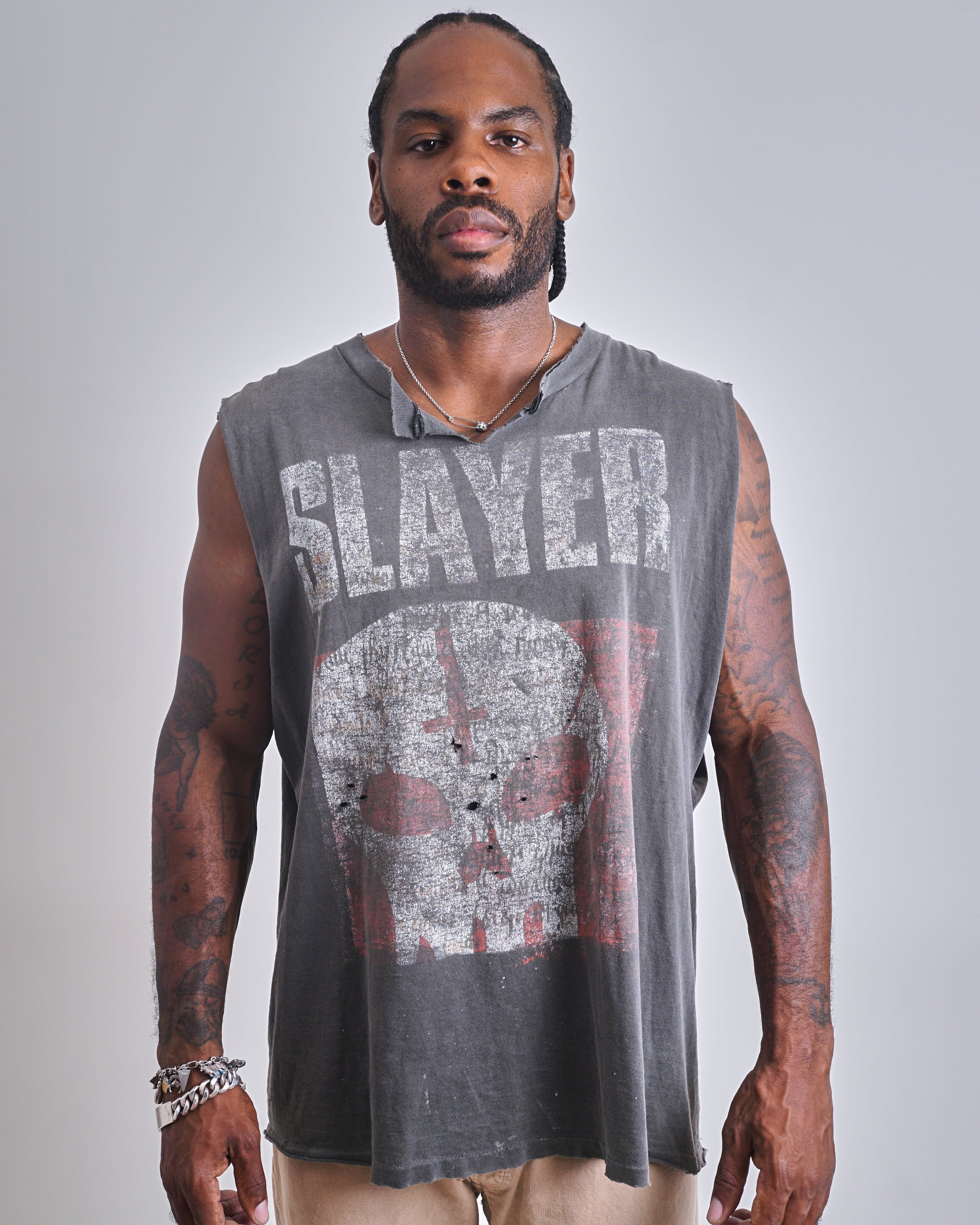 1990s Slayer Skull Cutoff Tank